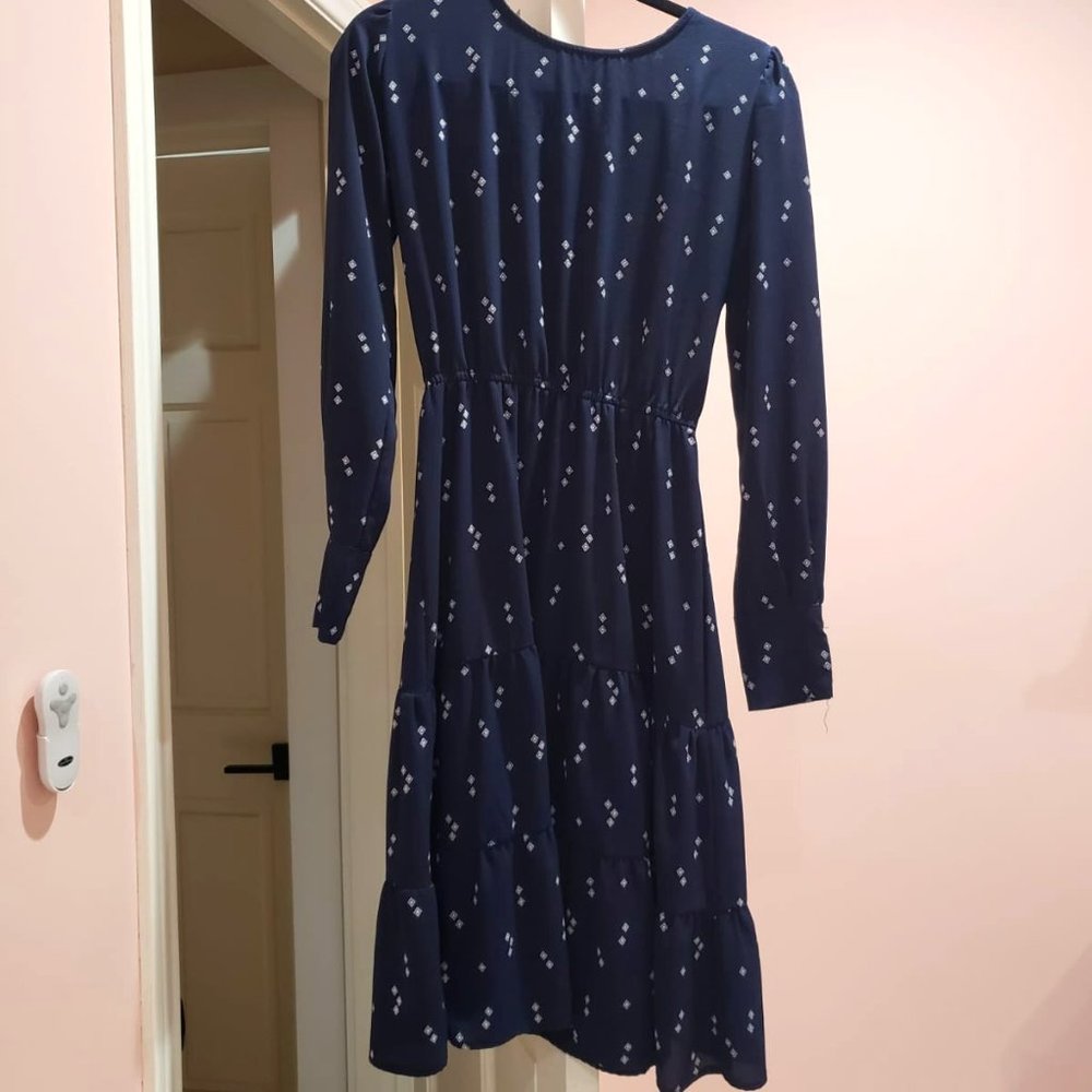 the emma dress in navy